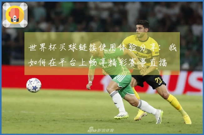 世界杯买球链接使用体验分享：我如何在平台上畅享精彩赛事直播